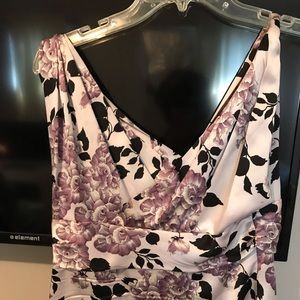 Sleeveless silk like blouse